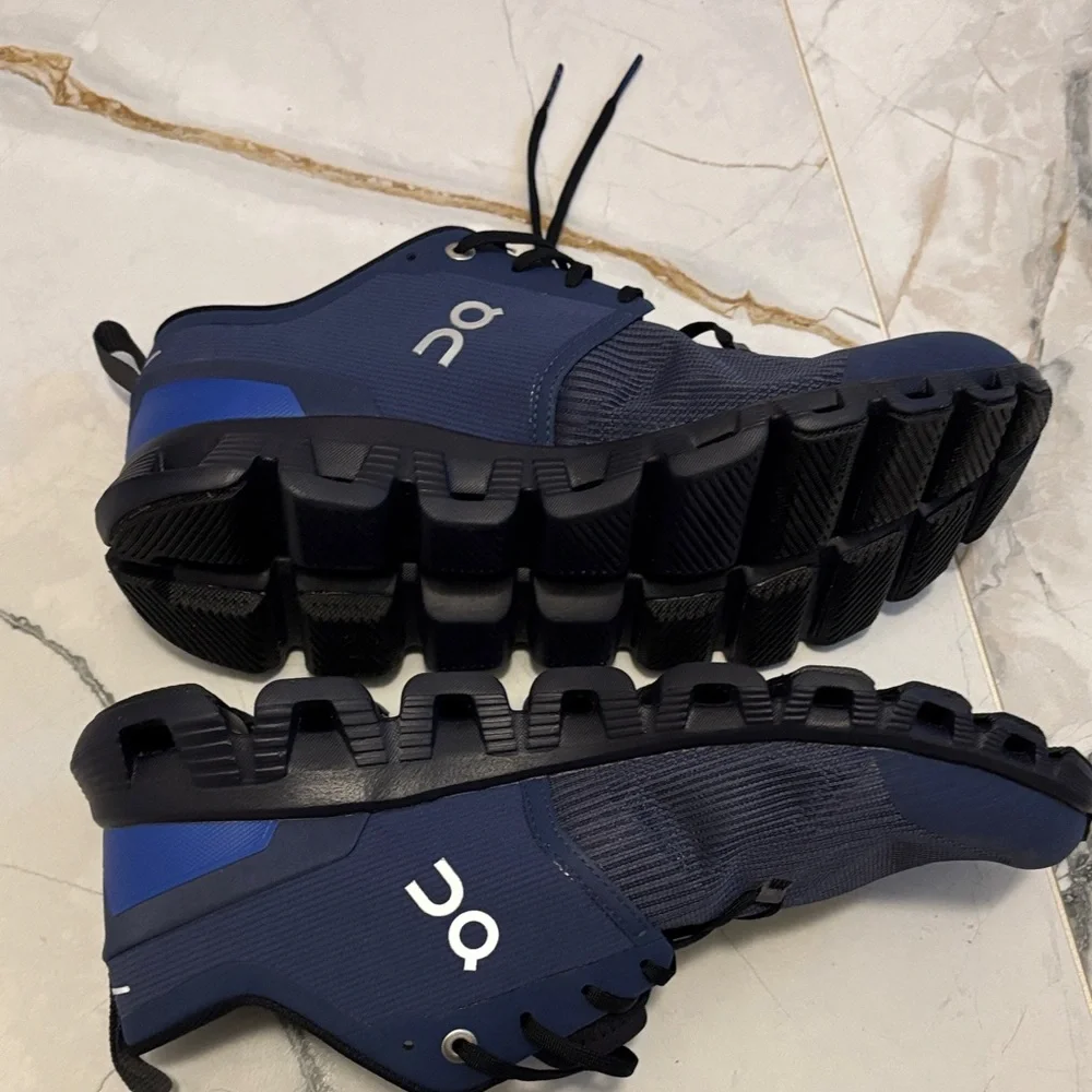 On Running Navy and Black Athletic Shoes - Picture 3 of 5